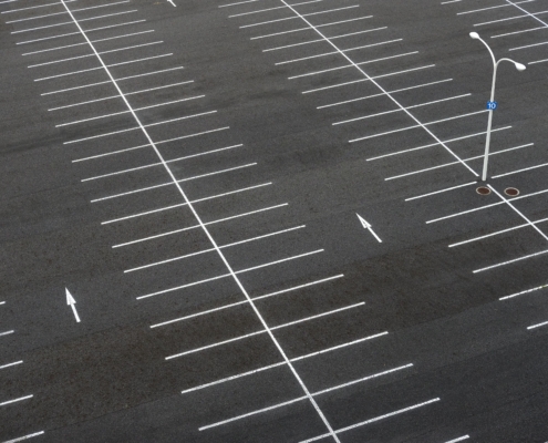 pressure washing parking lots