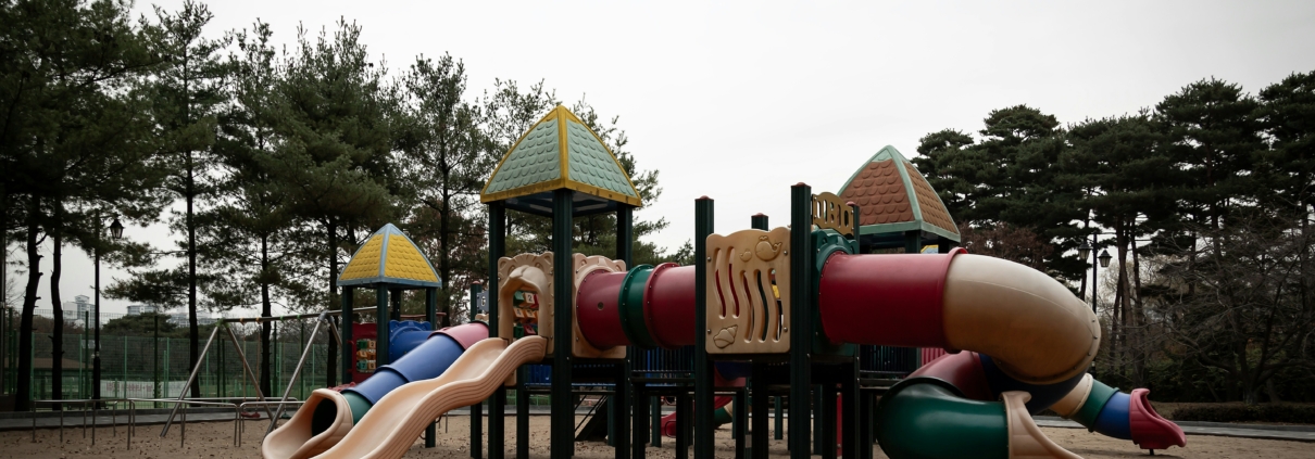 cleaning park playground equipment