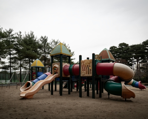 cleaning park playground equipment